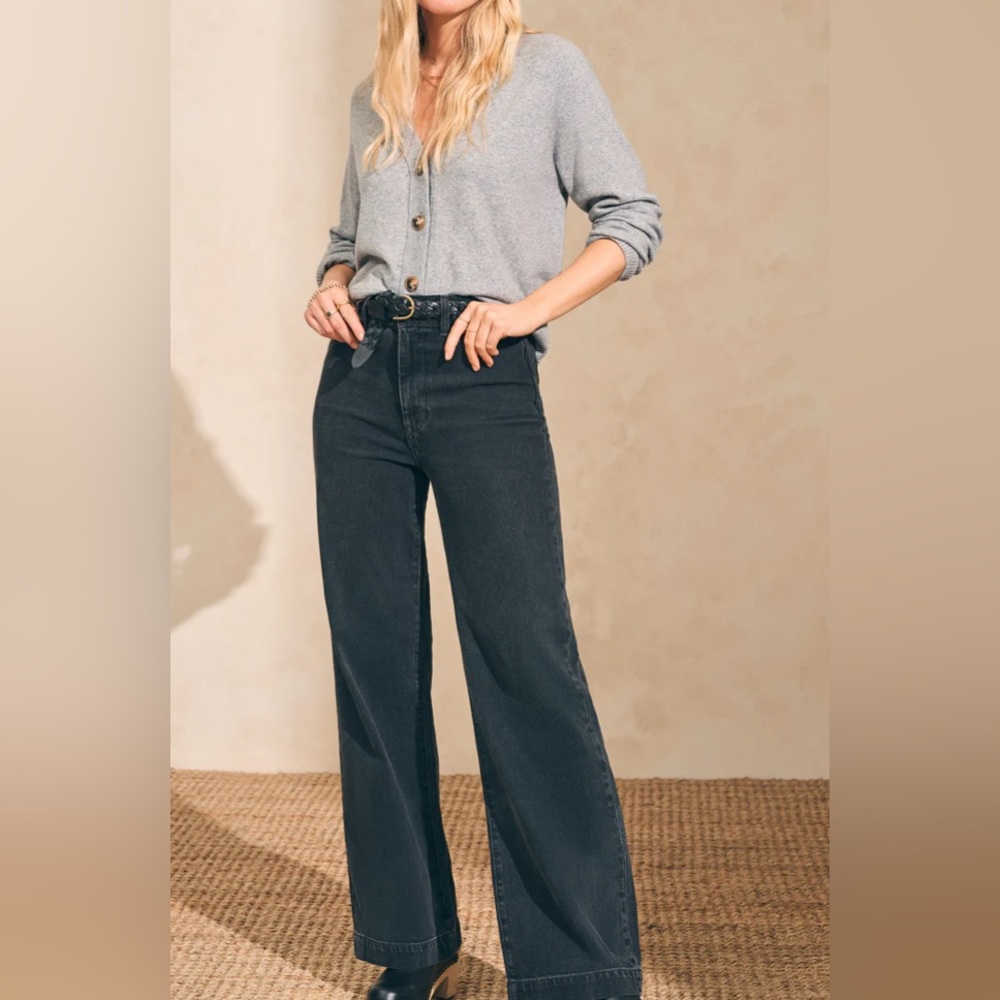 Faherty black denim trousers - worn once